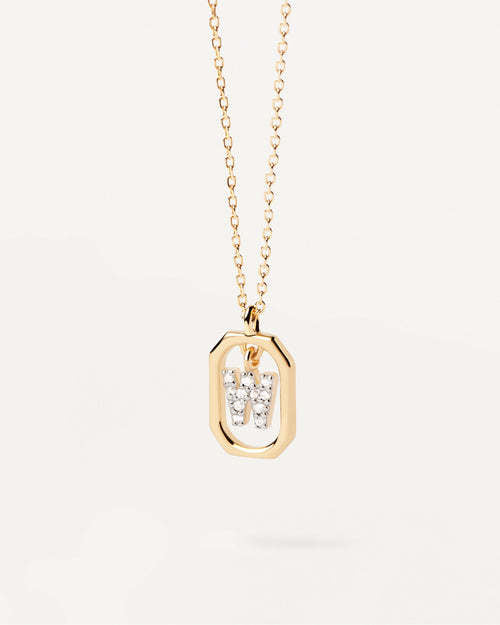 Wholesale MINI Alphabet Silver Necklaces